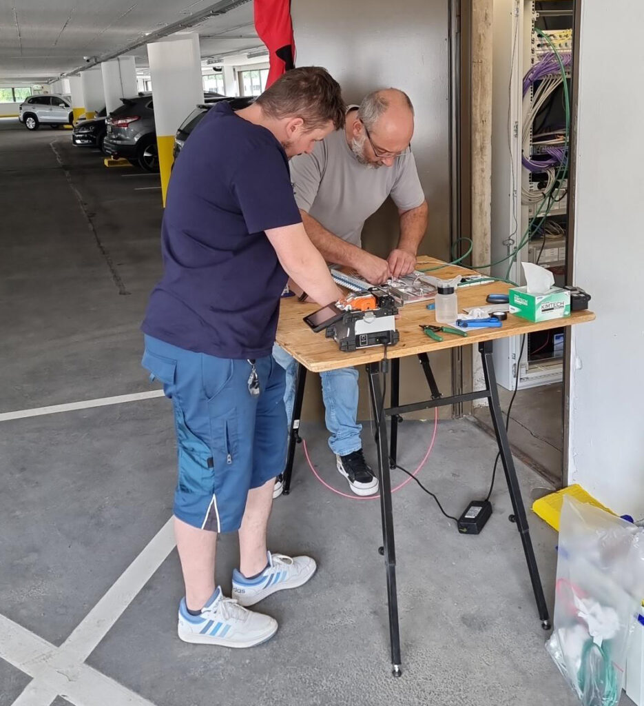 Spider Glasfaser spleißen