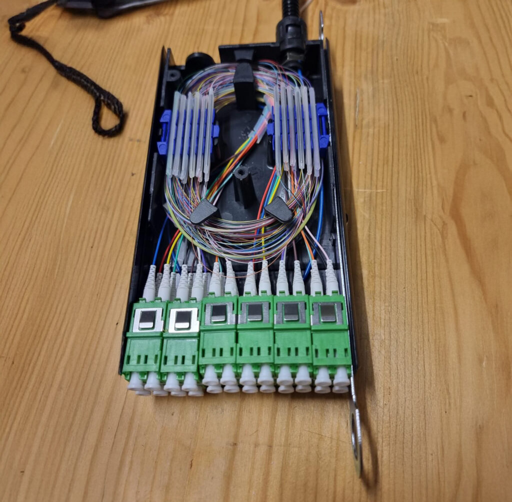 Spider Glasfaser spleißen