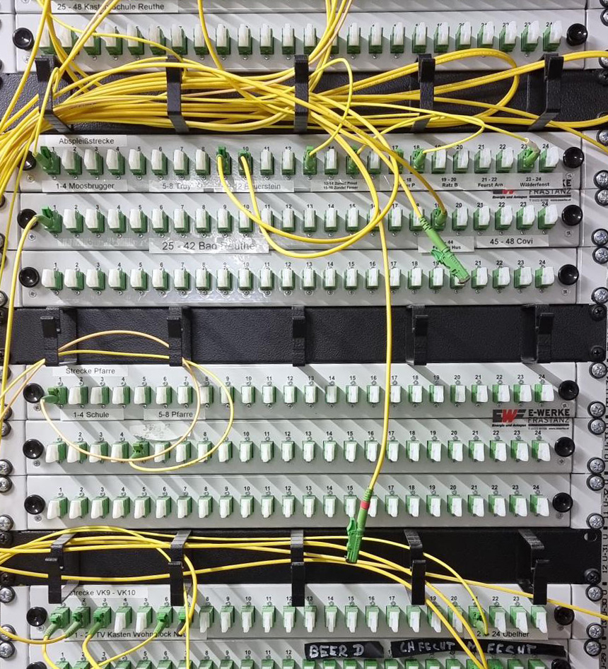 Spider Glasfaser spleißen